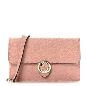 AUTHENTIC GUCCI Pink Leather Crossbody Bag